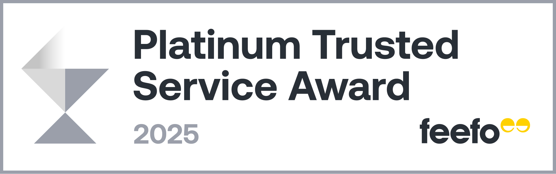 2025 Feefo Platinum Trusted Service Award