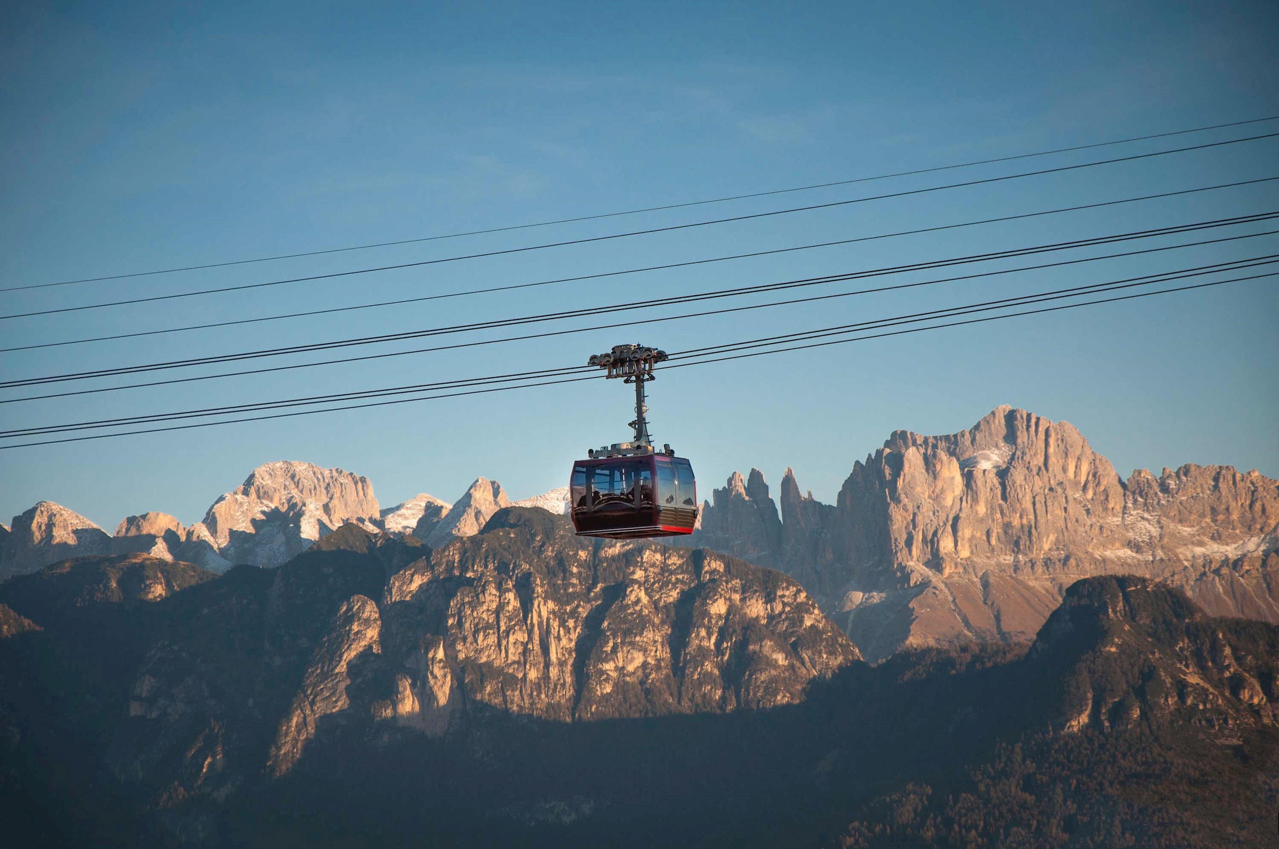 Cable Car Ride in the Dolomites