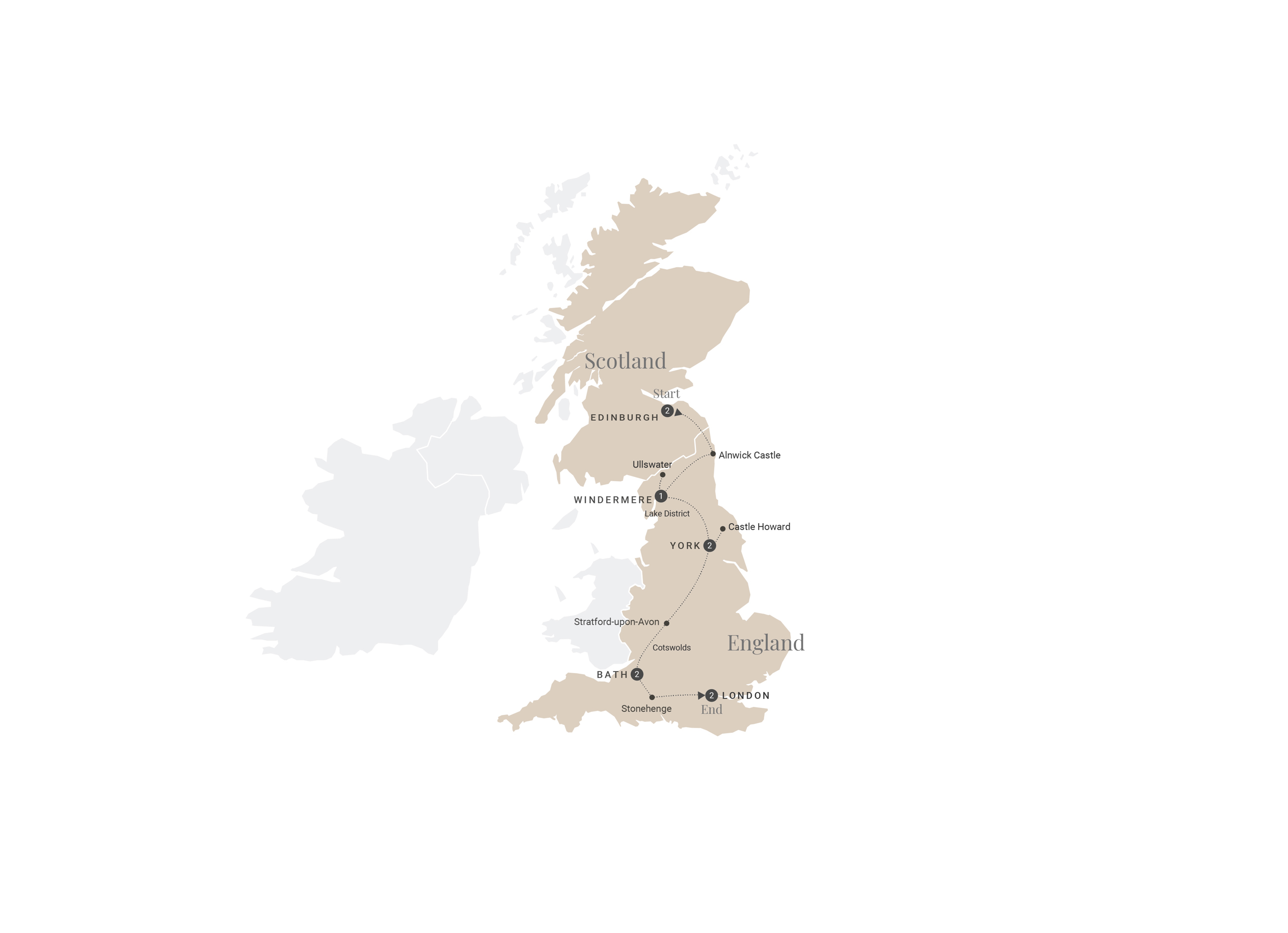 British Royale Map