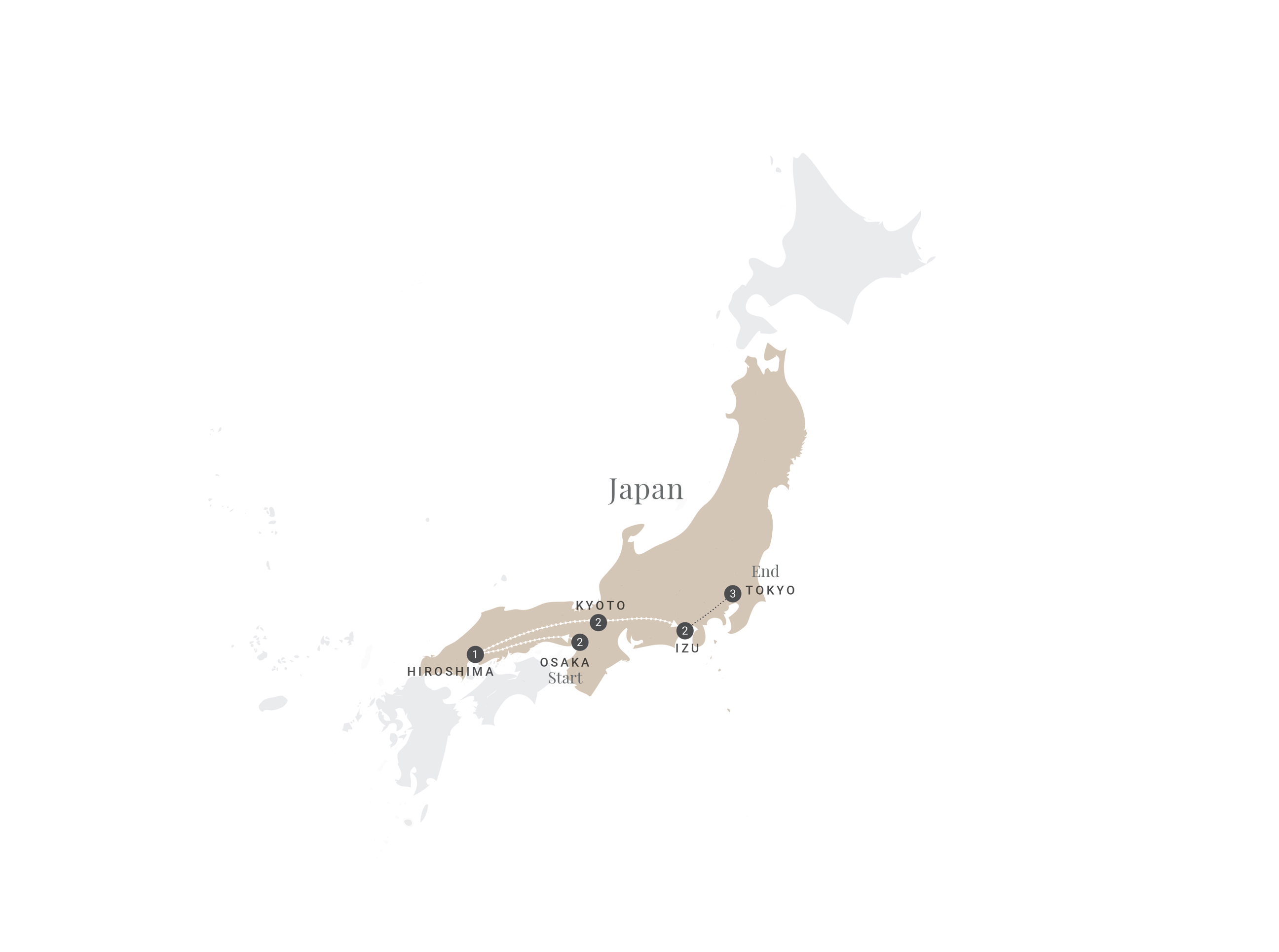 Legendary Japan Map