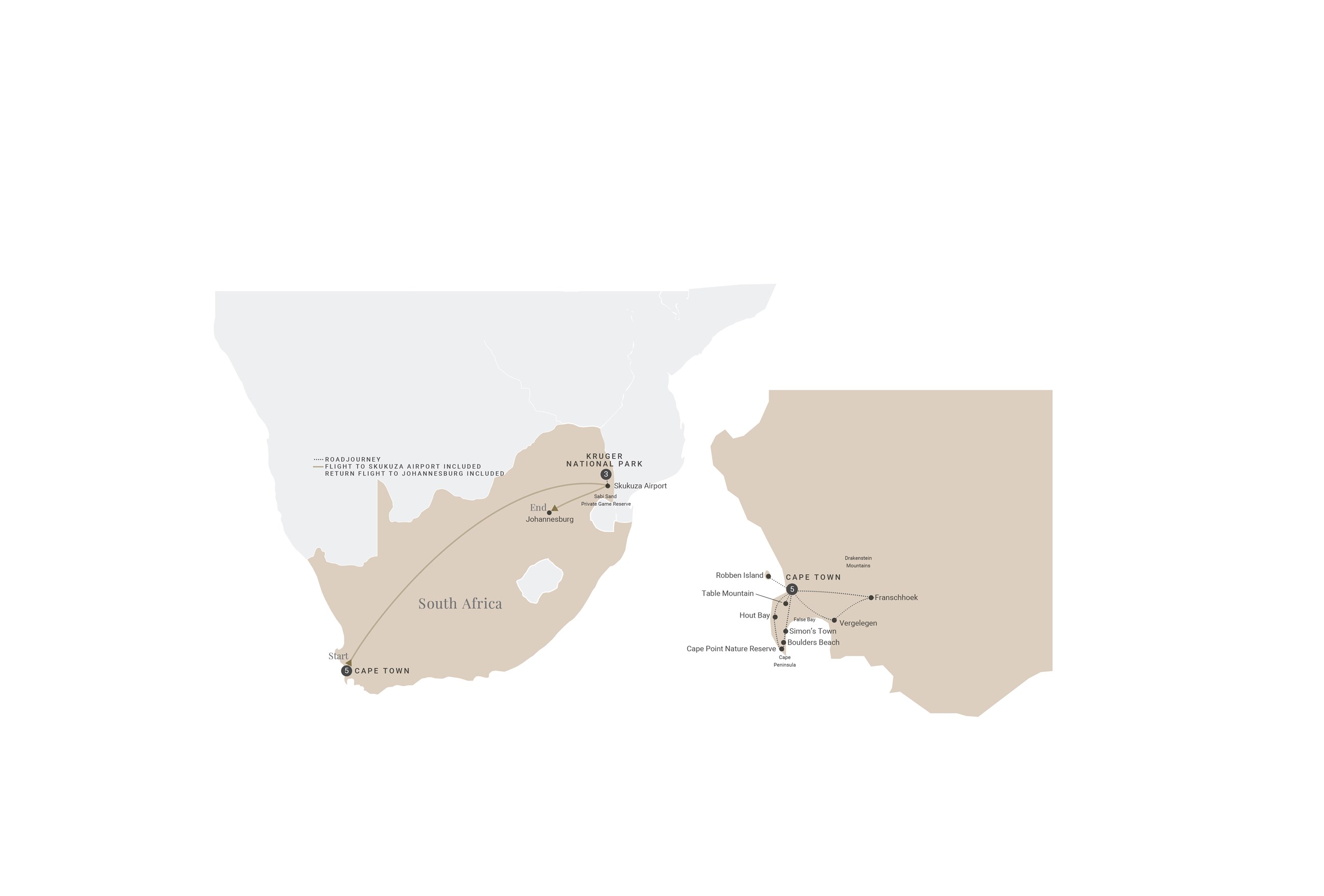 Spectacular South Africa Map