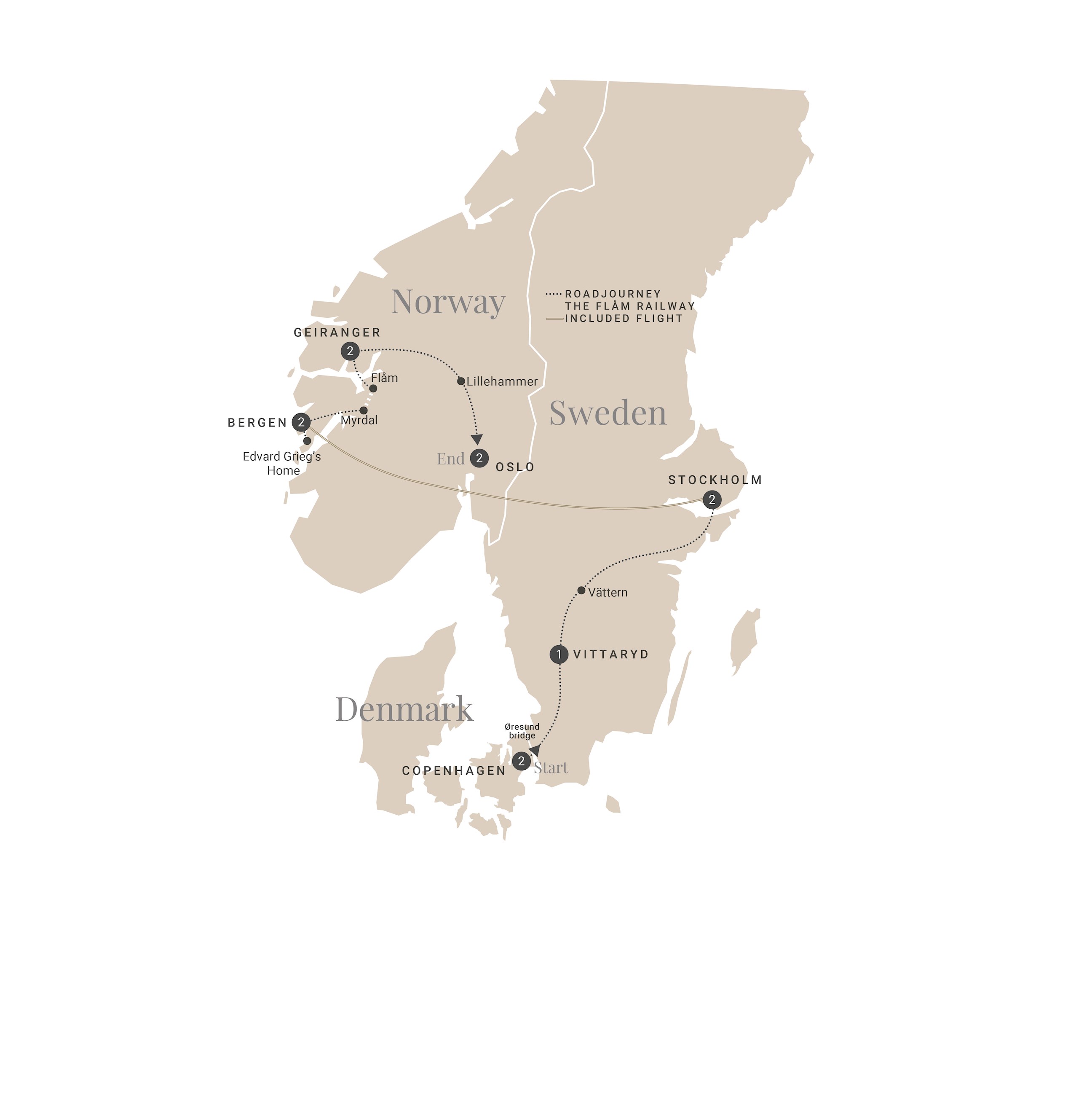 Timeless Scandinavia Map