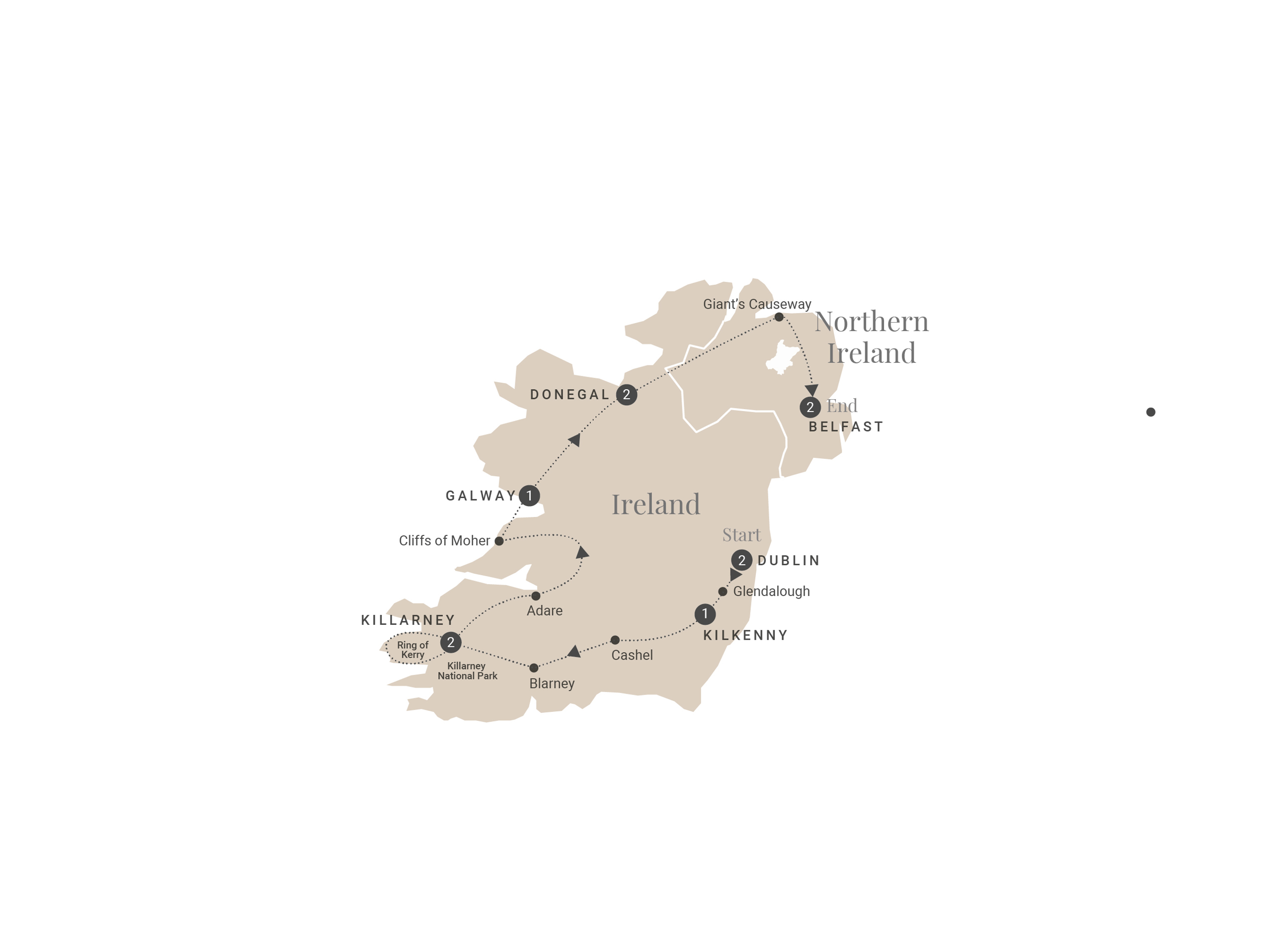 Ultimate Ireland Map
