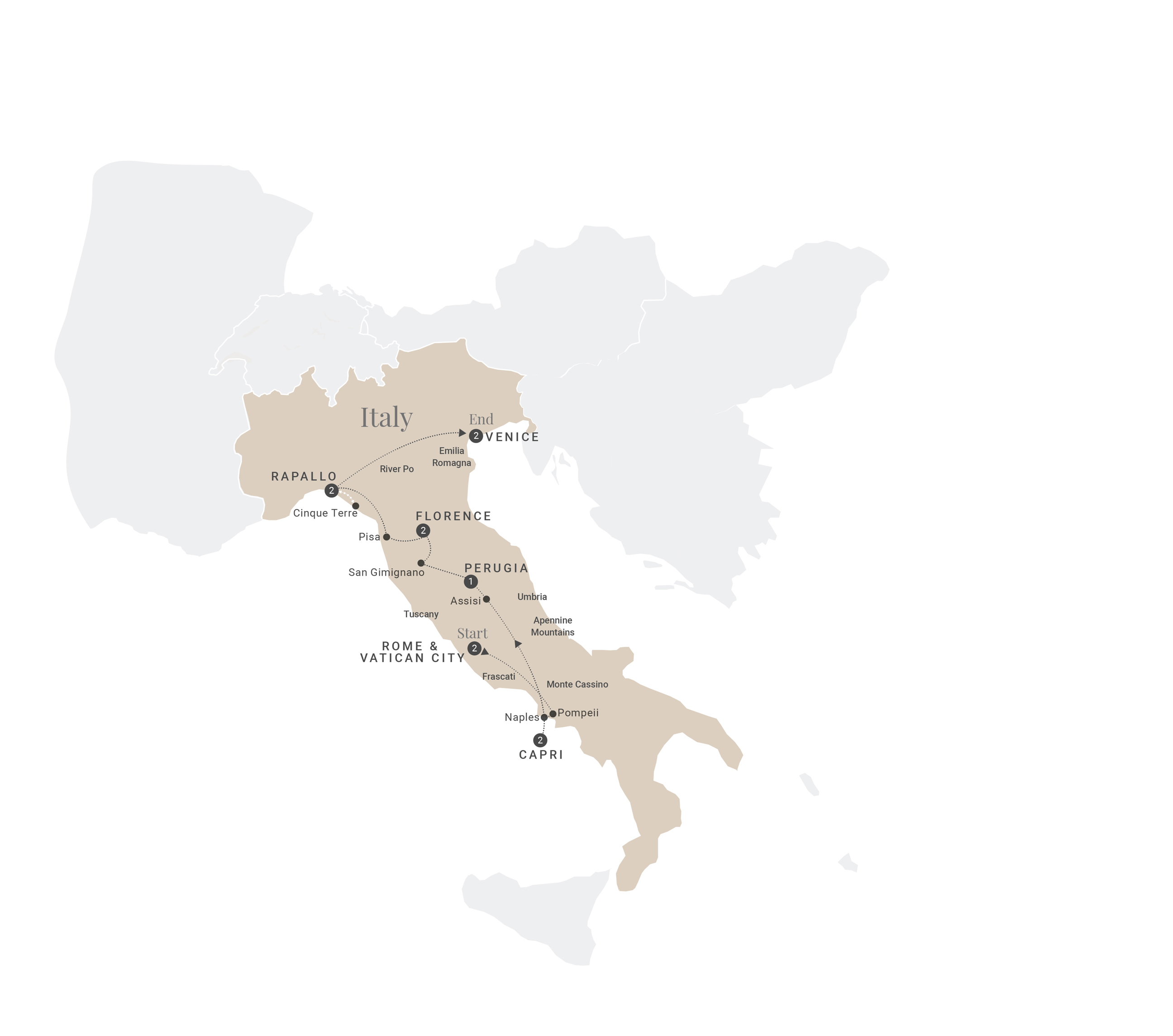 Ultimate Italy Map