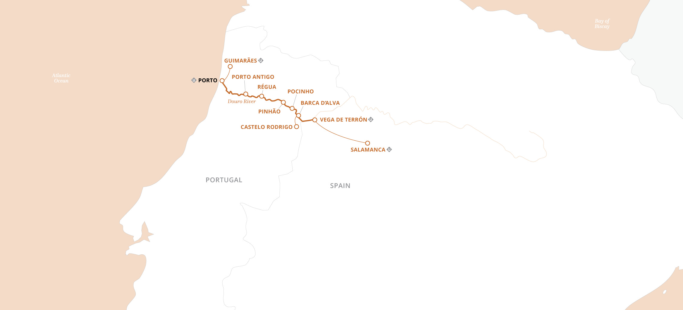 Douro River Valley  Map