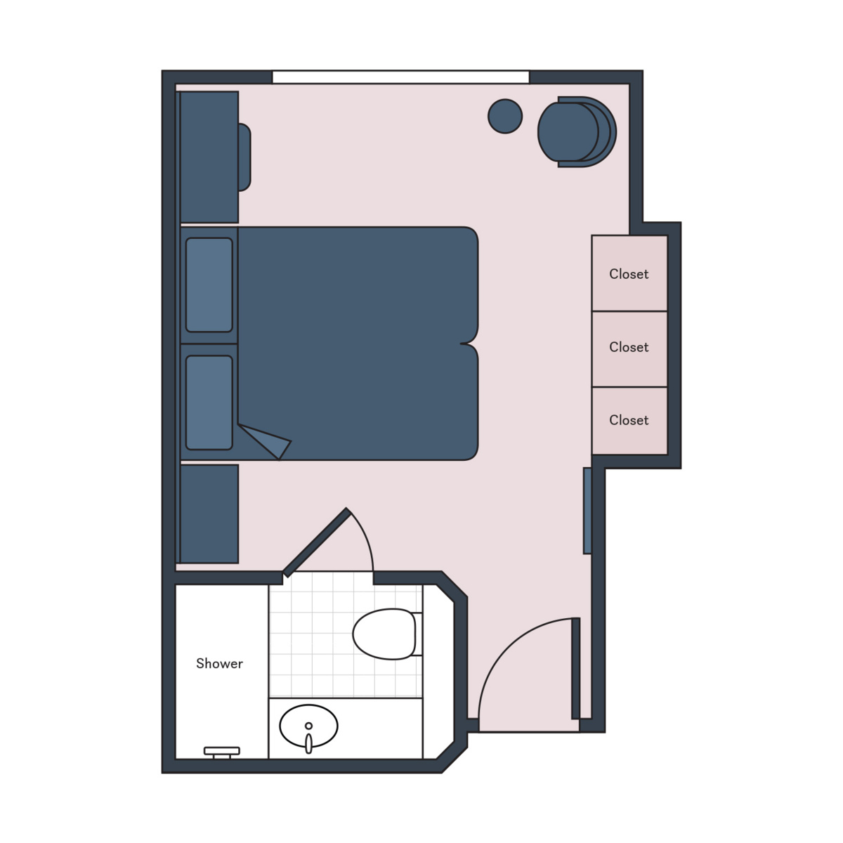 Classic stateroom  S.S. La Venezia 