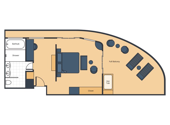 Royal Suite floorplan  Mekong Jewel 