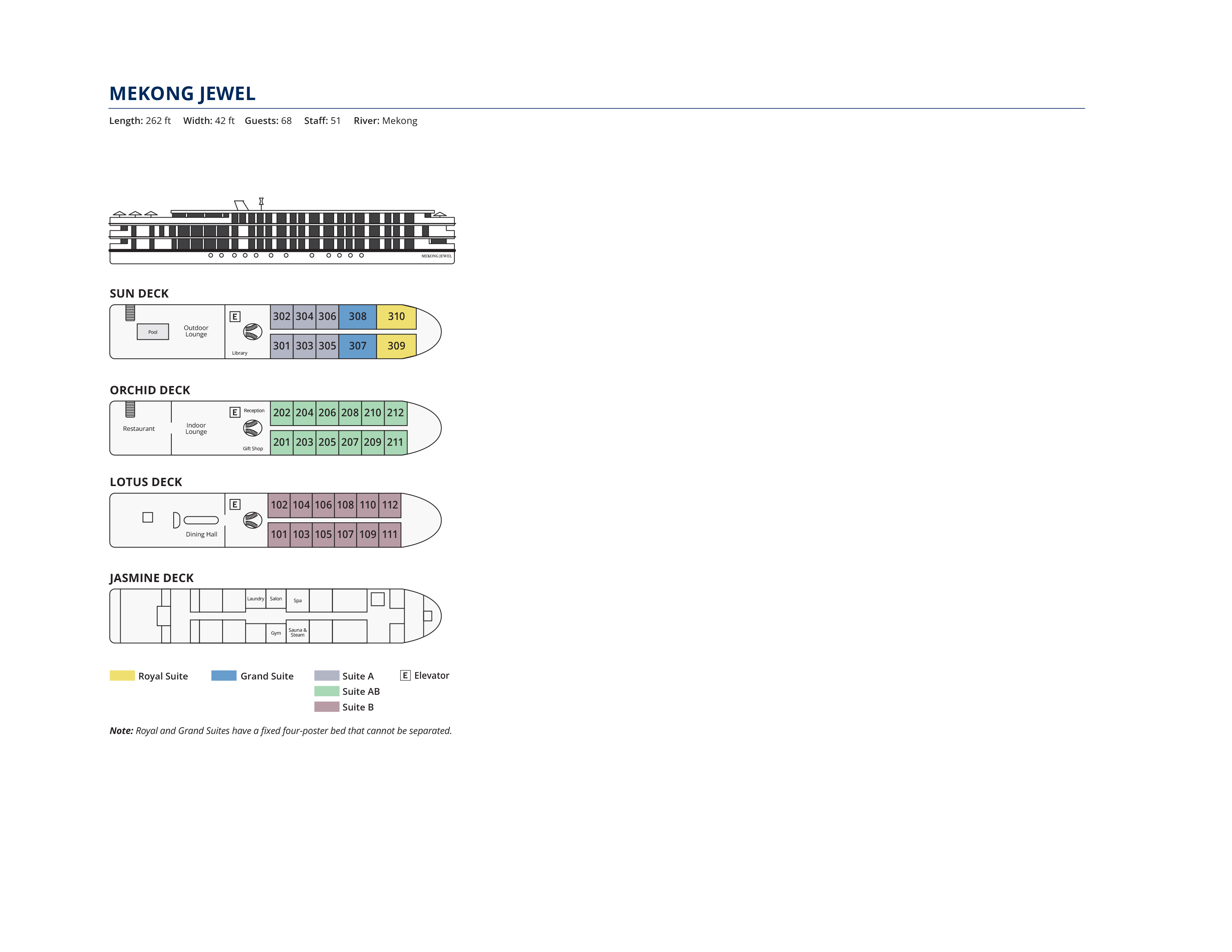 Deck plan (Mekong Jewel)