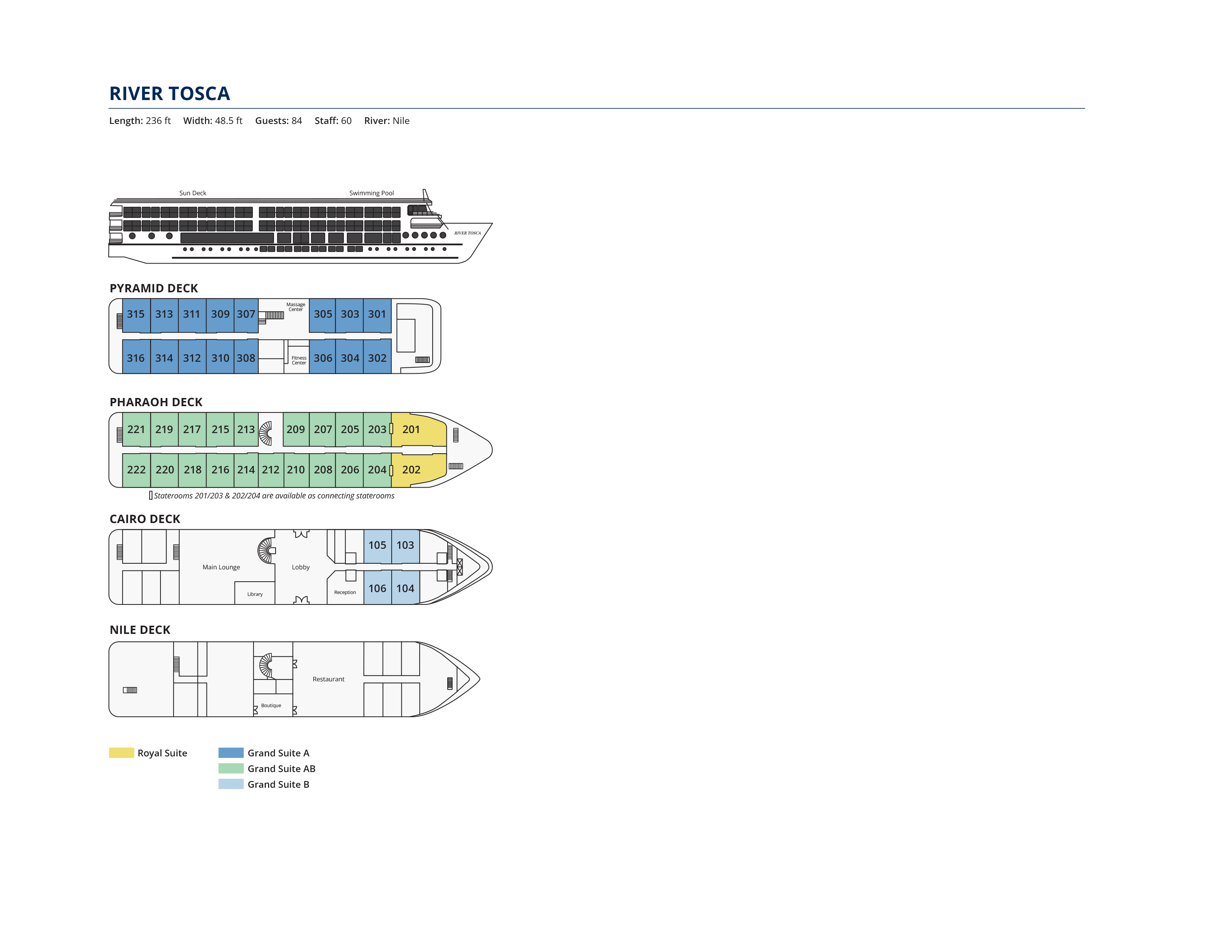 Deck plan (River Tosca)
