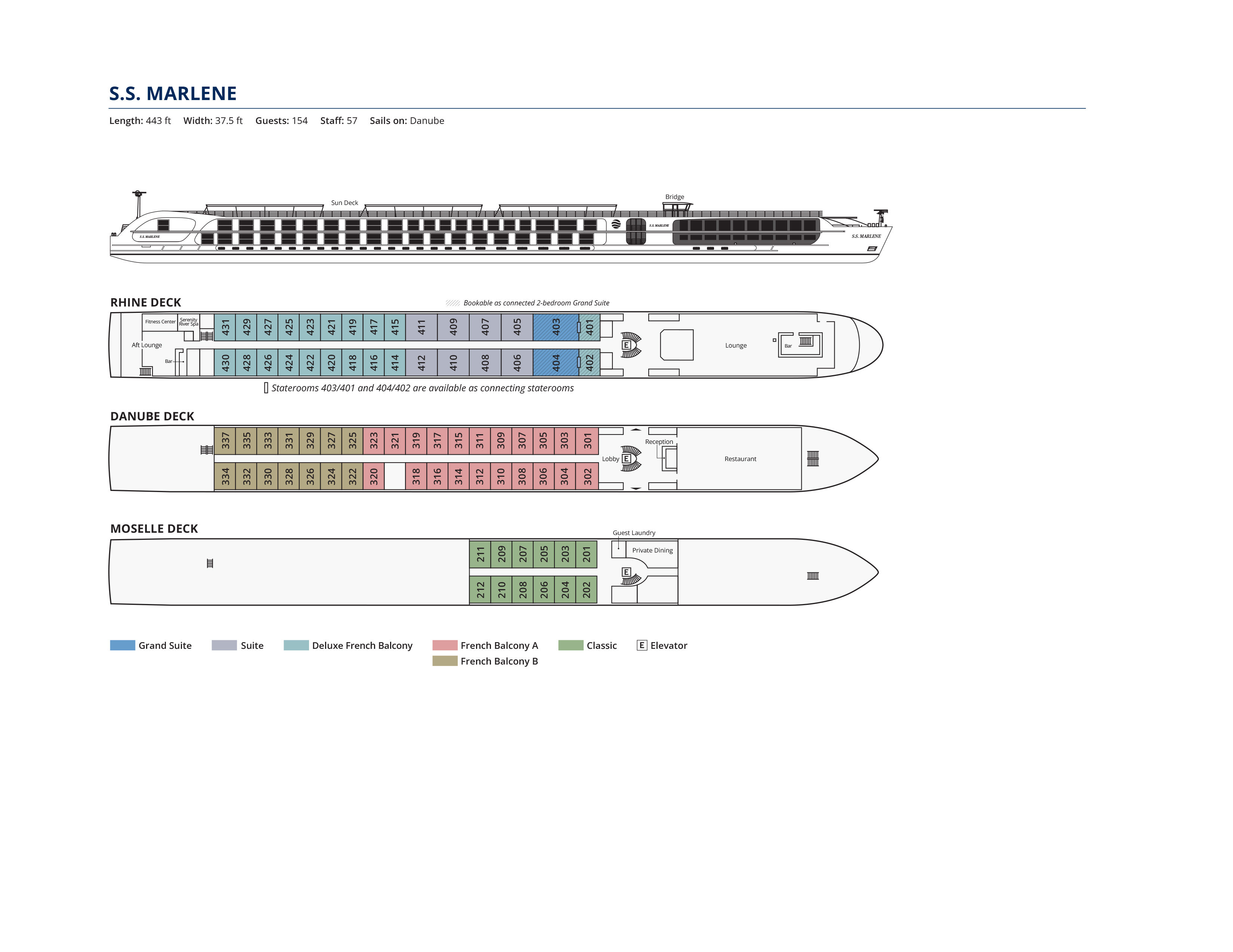 Deck plan (S.S. Marlene)