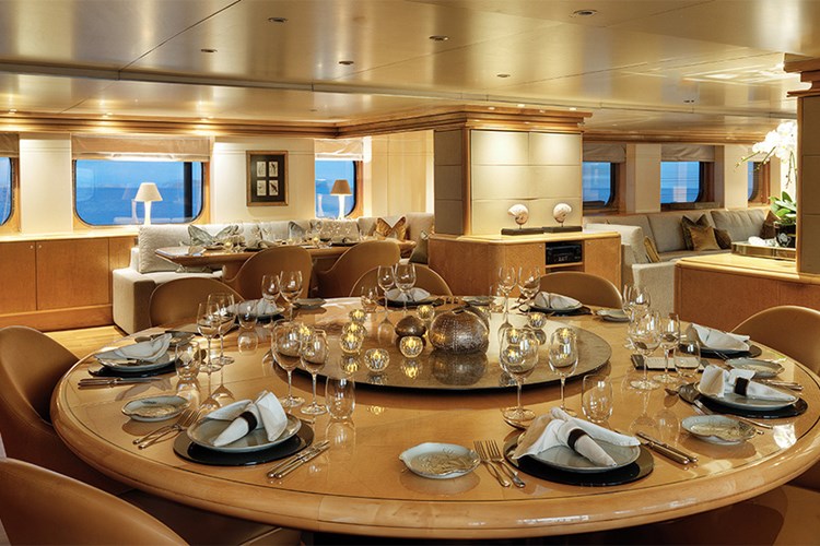 Indoor Dining Room  Aqua Blu 