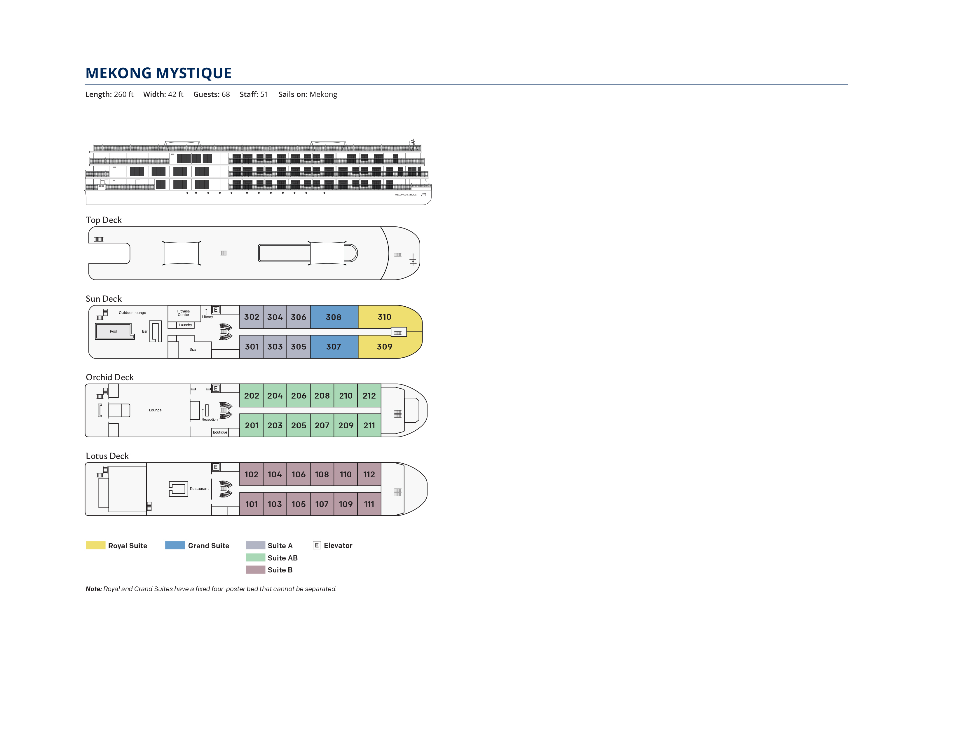 Deck plan (Mekong Mystique)
