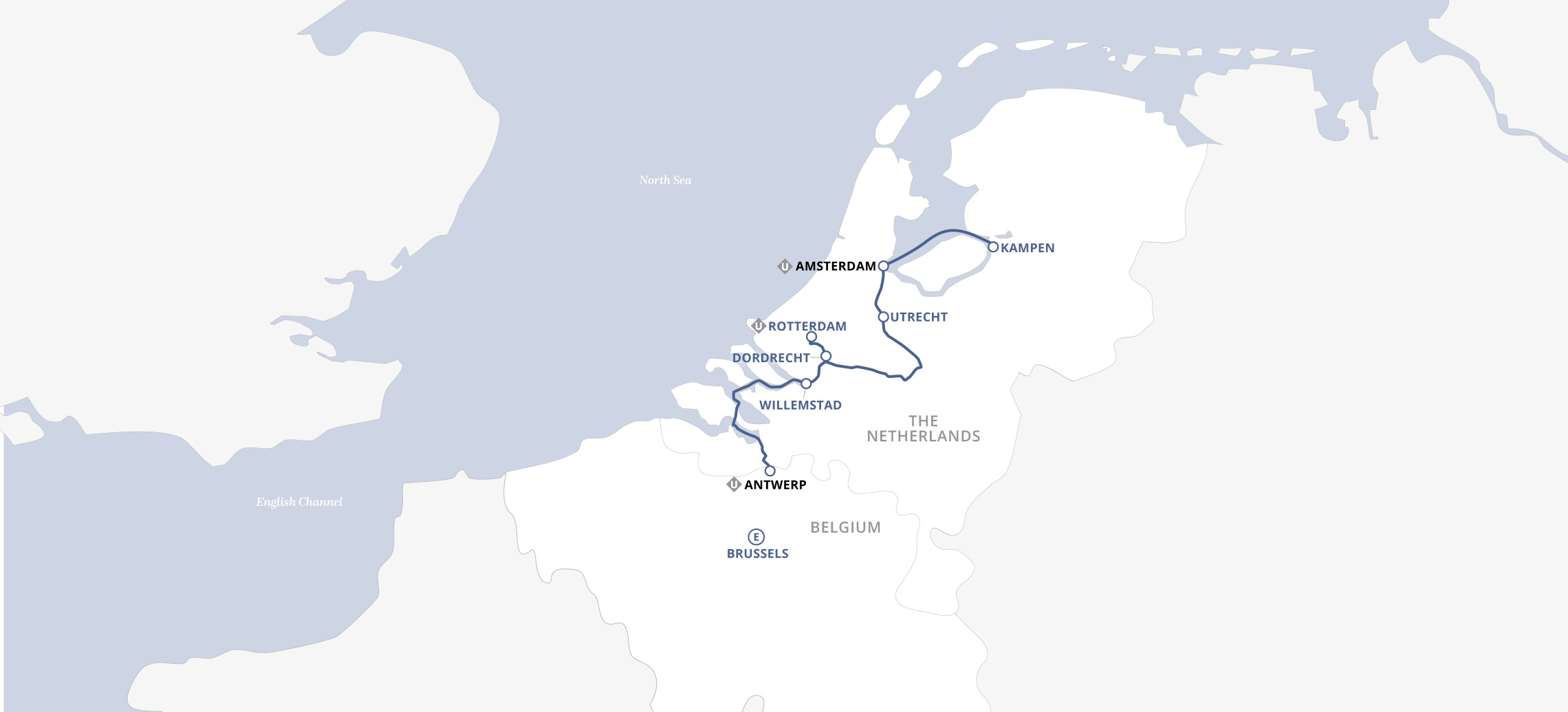 Dutch & Flemish Treasures Map