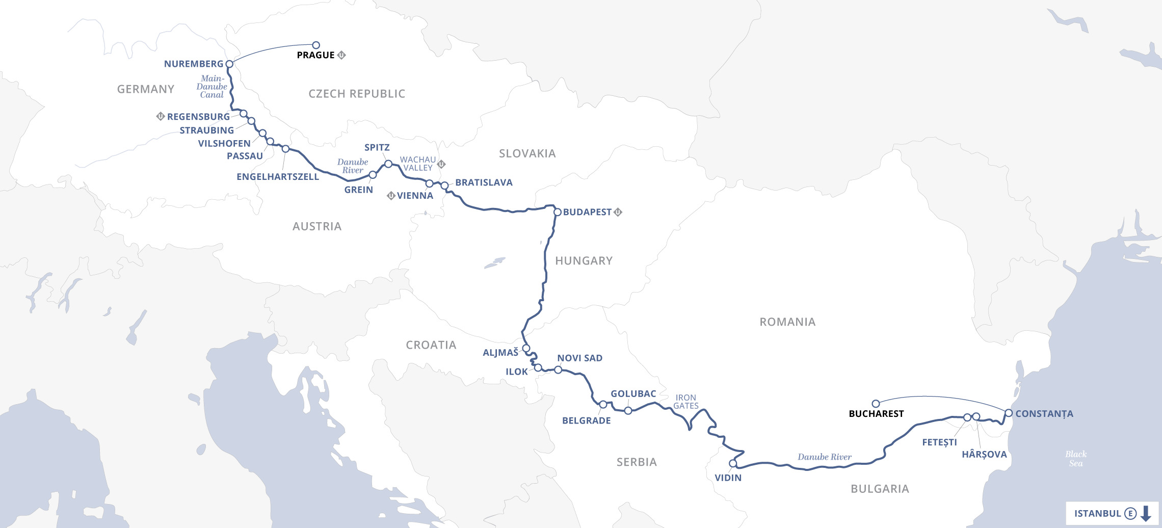Eastern Europe Exploration Map