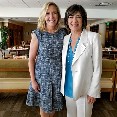 Ellen and Christiane Amanpour