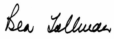 Bea Tollman Signature