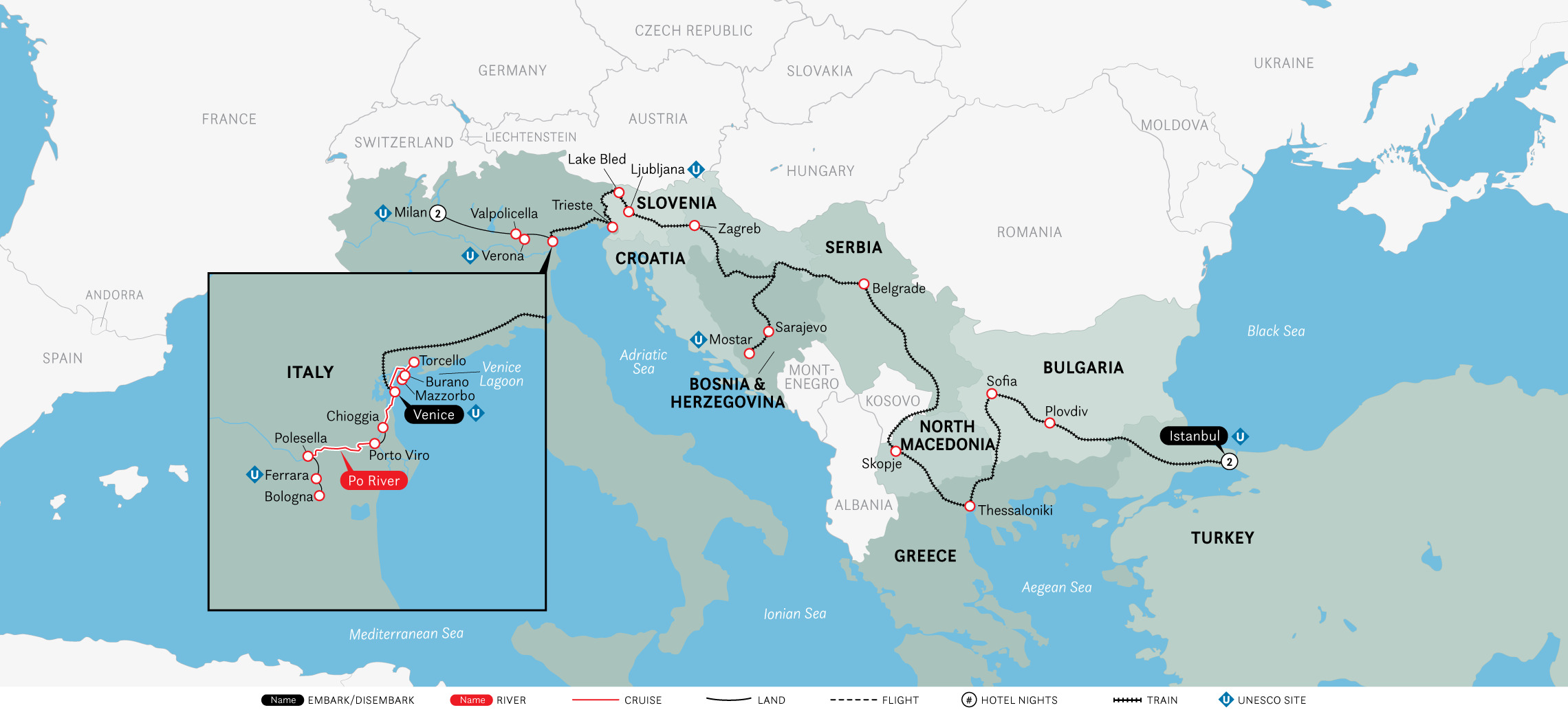 Cruise & Rail: Milan, Venice & Istanbul (2022)